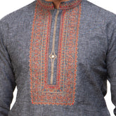Panjabi:Semi Fit_Solid-Slub _349#1